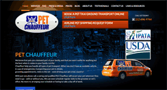 Desktop Screenshot of petchauffeur.com